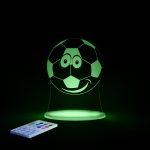 Aloka SleepyLight natlampe med fjernbetjening – fodbold Grønt lys