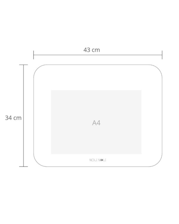 NOUI NOUI dækkeserviet XL 55 x 45 cm – størrelsesguide