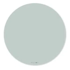 Noui Noui rundt stoleunderlag i Grey Powder, blød vinyl, vandafvisende og skridsikkert til beskyttelse af følsomme gulve.