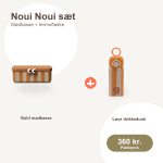 Noui Noui guld madkasse og løve drikkedunk sæt til børn
