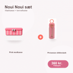 Noui Noui pink madkasse og prinsesse drikkedunk sæt til børn