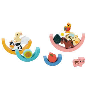 Kinder and Kids regnbue byggeklodser med dyr og figurer