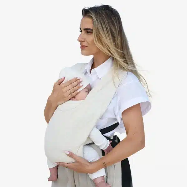 DERYAN Nova Soft Knit Cream bæresele DERYAN Nova Soft Knit Cream bæresele til nyfødt og baby
