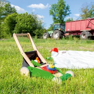 Pinolino Klaas gåvogn som plæneklipper – med bremse – produktvisning 3