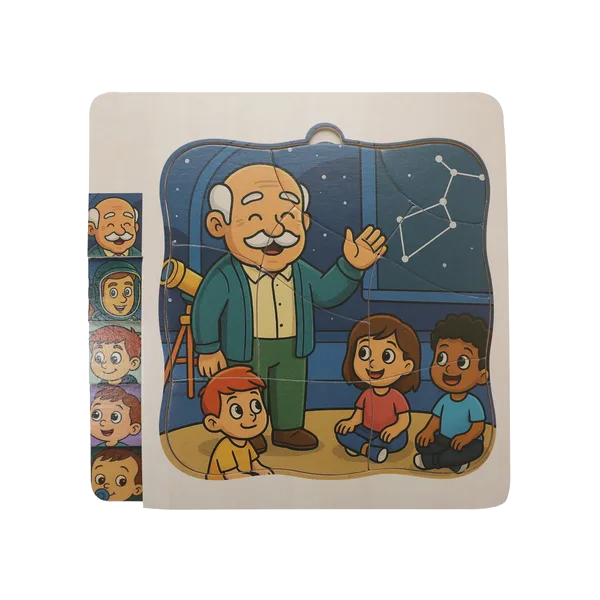 Kinder and Kids lagpuslespil om drengens udvikling – produktfoto Lagpuslespil om drengens udvikling fra Kinder and Kids