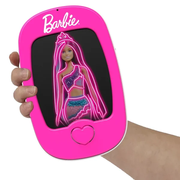 Barbie Mobile Light Pad med lysende Barbie-tegning i en hånd