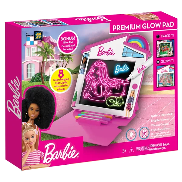 Barbie Dreamhouse Glow Pad i æske med tusser og otte designs