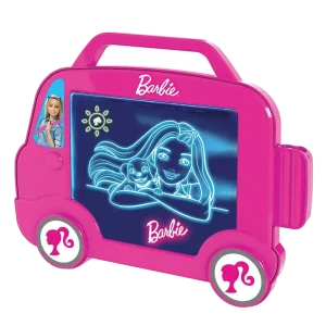 Barbie Glow Pad som lyserød camper med lysende havfruetegning