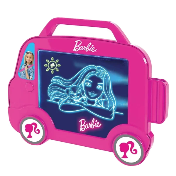 Barbie Glow Pad som lyserød camper med lysende havfruetegning