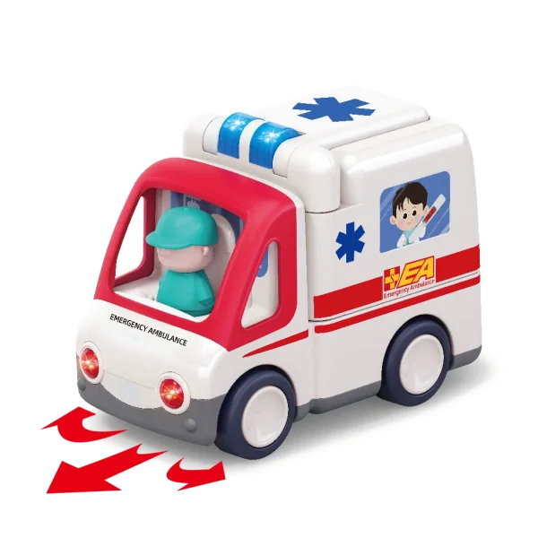 Ambulance med lys og musik fra Kinder and Kids – produktbillede 2