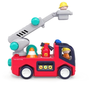 Brandbil med lys og musik fra Kinder and Kids – produktbillede 2