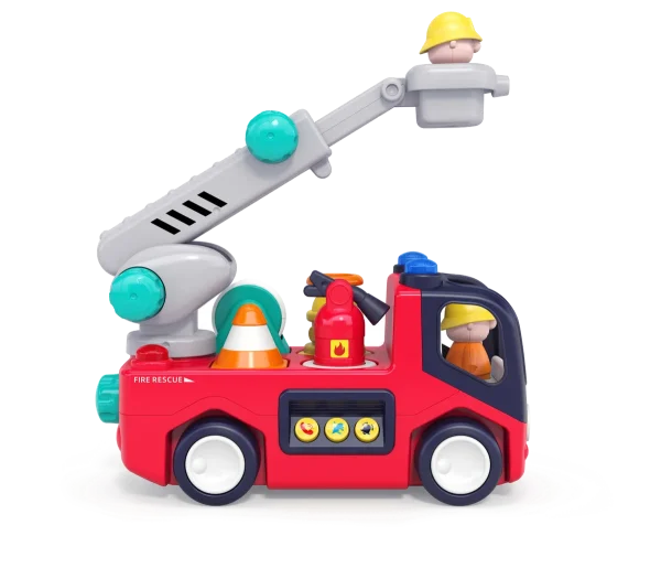 Brandbil med lys og musik fra Kinder and Kids – produktbillede 2