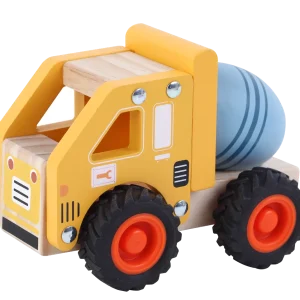 Cementbil i træ til børn fra Kinder and Kids med cementblander