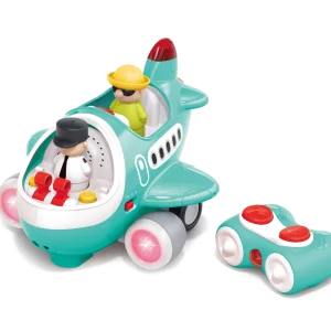 Legetøjsfly med fjernbetjening fra Kinder and Kids med lys musik og figurer