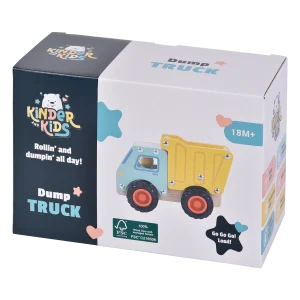 Lastbil med tip i træ fra Kinder and Kids – produktbillede 4