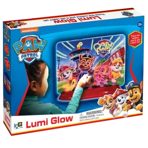 Paw Patrol Lumi Glow i blå æske med lysende tegneplade