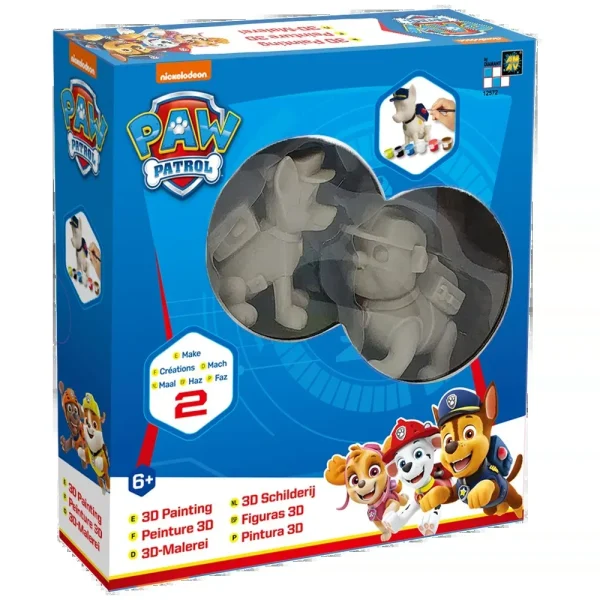 Paw Patrol malersæt i blå emballage – mal selv figurer til børn