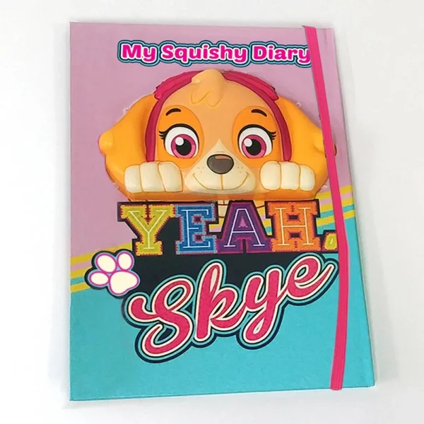 Dagbogens forside med Skye og teksten Yeah Skye – Paw Patrol dagbog