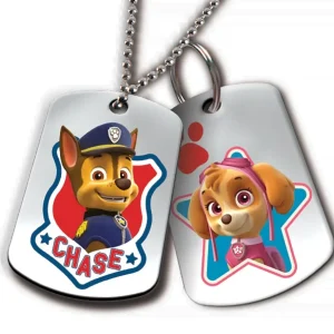 Chase- og Skye-vedhæng med kæder – Paw Patrol smykkesæt
