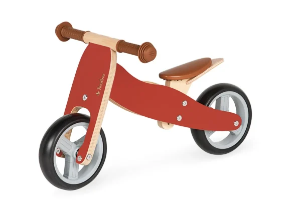 Pinolino Charlie løbecykel rød – rødt og naturfarvet stel med to hjul