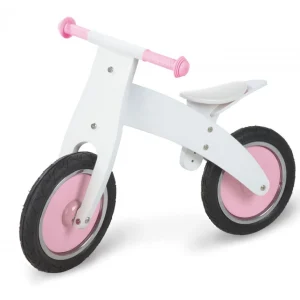 Pinolino Pinky løbecykel – hvidt og rosa stel i lav opsætning