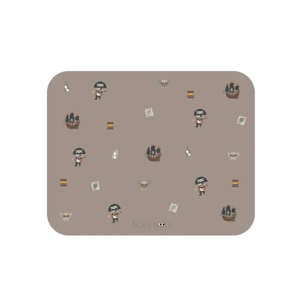 Noui Noui Pirat dækkeserviet – dækkeserviet til børn med pirat, 43 × 34 cm