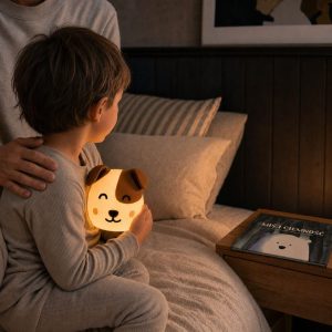 Barn holder Rabbit & Friends Dog Toby hundelampe ved sengetid