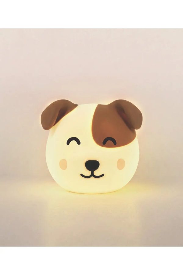 Rabbit & Friends Dog Toby fritstående lampe til børn med varmt lys